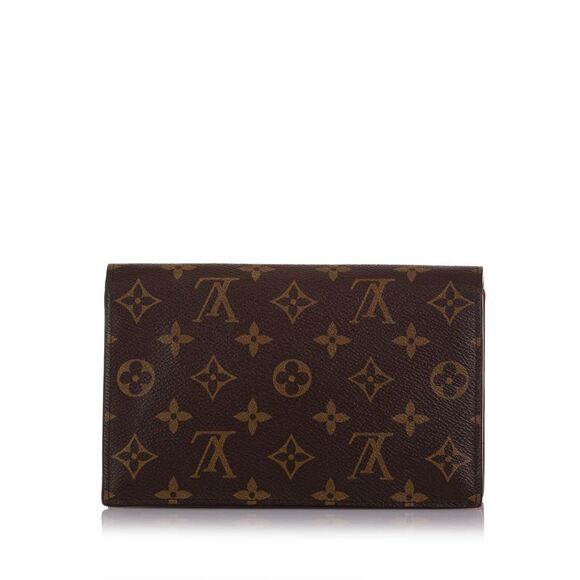 Pre Loved louis vuitton Sarah Monogram Wallet Women Brown Crossbody Bags - Picture 3 of 8